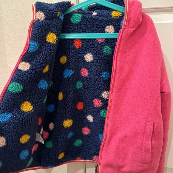 Mini Boden Colorful Polka Dot Fleece Jacket
Size 7-8 - Picture 2 of 4